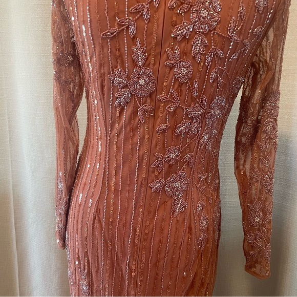 Mac Duggal Pink and Silver Embellished Gown - Picture 13 of 14